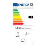 Ventilated refrigerated display 2 doors KLI Model CL1300V2GCSLWHITE
