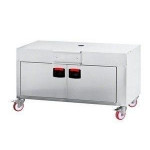 Electric vertical rotisserie ENG Model ELBAPLUS36PEV With ceramic resistors Capacity N. 36 Chickens N. 6 stainless steel tubular spits mm 12 x 12