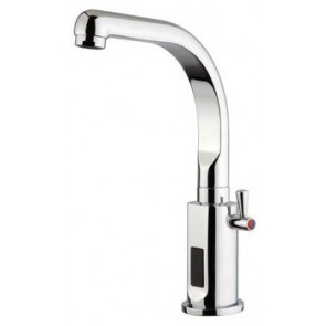 Electric basin mixer one hole with swinging high spout (H=235MM) MNL Model ZEUS003 BATTERY/POWER