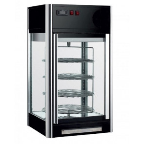 Heated countertop display Model VRC108 Self-rotating structure with n. 4 shelves ø 36 LED lighting