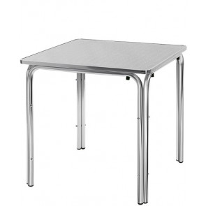 Outdoor table TESR Aluminum frame, stainless steel top Model 097-MTA013A