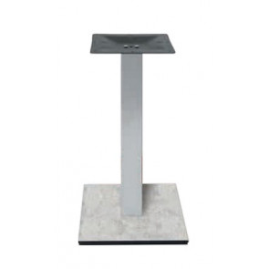 Stainless steel Indoor base TESR HPL compact table bases, tikness 20 mm, metal column, top plate (300 x 300 x 3 mm), adjustable feet Model 274-HPQ406