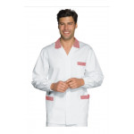 Chef jacket Peter Long sleeve 100% Cotton White and red Available in different sizes Model 036111