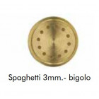 Trafila opzionale Spaghetti 3 mm - bigolo Omra per torchietti pasta manuali