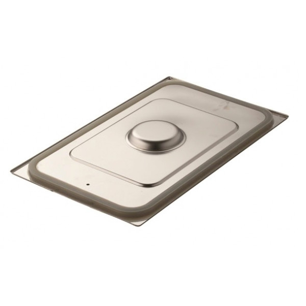 Stainless steel lid with seal for gastronorm containers 1/2 Silicone seal Model CT12000