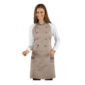 Unisex ASSUAN apron 65% Polyester 35% Cotton Turtledove Colour+mud Model 037335