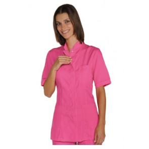 Woman Portofino blouse SHORT SLEEVE 65% Polyester 35% Cotton FUCHSIA in different sizes Model 002860M