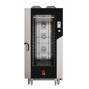 Gas combi convection oven with TOUCH SCREEN controls with direct steam Model MKF1664GTS Capacity n.16 trays cm 60x40 Thermal power Kw 30 Electric power Kw 1,2