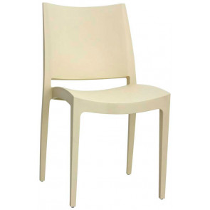 Stackable outdoor chair TESR Polypropylene frame Model 1054-LIB Beige