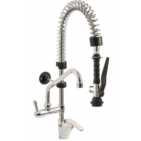 ONE HOLE PRE-RINSE UNIT MIXER WITH SWINGING "C" SPOUT Ø18X200 MM, MINI VERSION MNL Model ERAMINI240