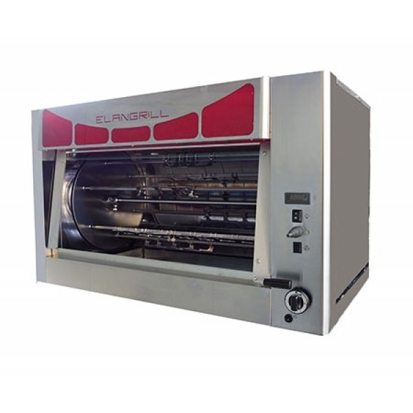 Gas planetary rotisserie ENG Model DELTA30P Capacity N. 30 Chickens N. 6 stainless steel tubular spits 12 x 12 mm, 910 mm
