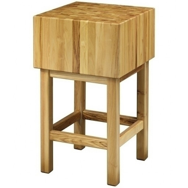 Acacia wood chopping block and stool Model CCL2564 Thickness 25 cm