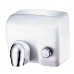 Push Button White Porcelain Steel Electric hand dryer MDL Rated power: 2400 W Motor power 200 W Rev/m: 5,500 rpm Model 704175