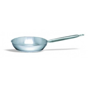 Padella in acciaio inox 18/10 compatibile con cucine a induzione Modello 131-0