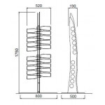 Neutral classic wine bottles display Self-supporting design Bottles capacity 24 Transparent and satin colour Model PLEX SKYLINE