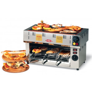 Single horizontal toaster with 3 pliers with glass ceramic top Vema Model FOPV 2085