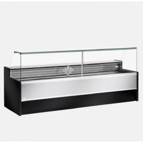 Neutral food counter ideal for bakery Zoin Model Mesetas MT350NNNG Straight glass opening upwards Neutral version without group and without evaporator