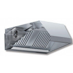 Wall-mounted hood stainless steel aisi 430 satin scotch-brite RP Model DSP11/24