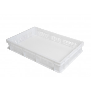 Pasta and pizza container with perforated walls in food polyethylene GD Model VAS010FC