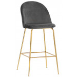 Indoor stool TESR Metal frame, gold effect, velvet covering. Model 1764-JA6G