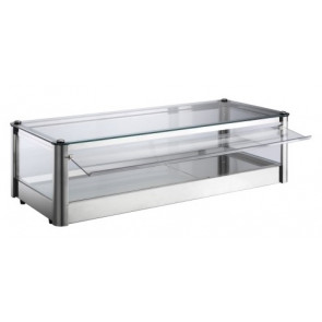 Heated countertop display TP Model KB81R stainless steel metal sheet Power 800 W