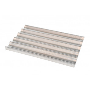 Gastronorm baking tin for baguettes with 4 flutes Model TREPAB5