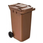 Outdoor waste container in polyetylene high density with HDPE anti UV protection MDL Colour BROWN Model 766624