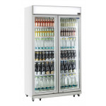 Refrigerated drinks display Model DC1050C With top advertising canopy