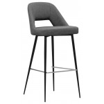 Indoor stool TESR Powder coated metal frame, fabric or synthetic leather Model 1617-TOP10 DIFFERENT COLOURS