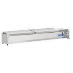 Refrigerated ingredients display case Model VRX20/33SS stainless steel Compatible with containers 10 x GN 1/4(not included)