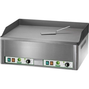 Electric frytop Model FRY2LC double smooth chromed steel plate