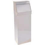 Push waste bin MDL polished stainless steel 430 50 LT Model STORICO 790557