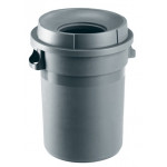 Waste bin with funnel lid CUB grey MDL 80 L Model 114110