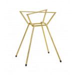 Indoor base TESR Stainless steel frame, gold effect, adjustable feet Model 1648-EG3