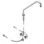 Self closing push bottom tap including swinging spout and flexible flow time 15 ± 25 sec MNL Model ARES010KIT