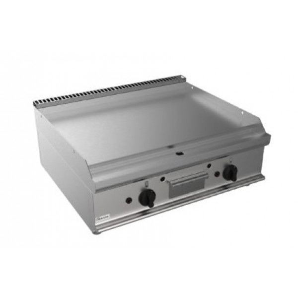 Countertop gas fry top Model RisFry029 CI 2 Cooking zones SMOOTH PLATE Power kW 12