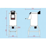 Mussel washer with stand Model LCF10M capacity 10 Kg Hourly production kg/h 120