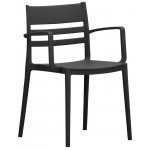 Stackable outdoor armchair TESR Polypropylene frame with fiberglass Model 1824-320A Various colors