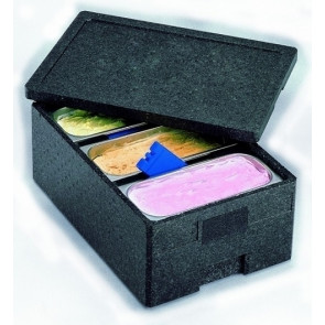 Isothermic polypropylene ice cream container holder Model KRBGE