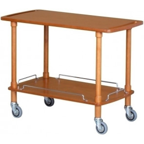 Wooden service trolley Model CLP2002L40 Walnut