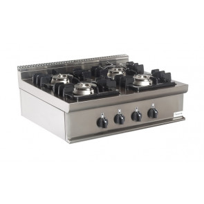 Gas range 4 burners Countertop CI Model RisCu018 Power kW 18