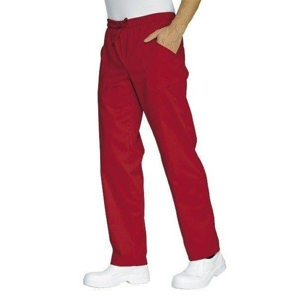 Trousers with laces Red IC 65% Polyester 35% cotton Available in different sizes Model 044607