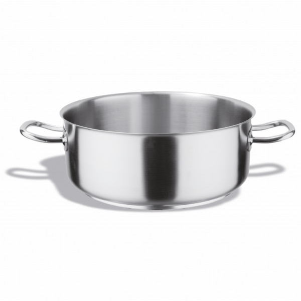 Stainless steel low saucepan Capacity compatible with induction cookers Model 102-0
