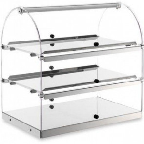 Neutral countertop display 3 shelves TP Model BN53 Sides and doors in plexiglass
