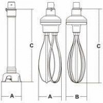 Immersion blender Model CICLONE 28VT Work capacity Lt 40 Power watt 280 Variable speed