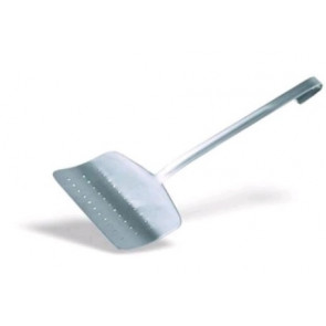 One-piece stainless steel spatula for fish. Handle length cm 32 Size cm. cm. 16x12 total length cm 44 Model 340-000_DEMO