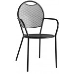 Stackable outdoor armchair TESR Powder coated metal frame Model 810-C78A