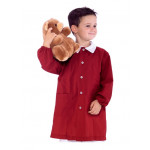 Pollicino Pinafore 65% Polyester  35% Cotton Vermilion available in different sizes Model 000203