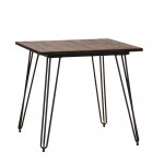 Indoor table TESR Powder coated metal frame, wood top. Model 1787-MT16