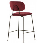 Indoor stool TESR Powder coated metal frame Velvet covering Model 1868-FR07 DIFFERENT COLOURS